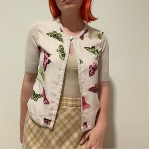 Butterfly Printed Cardigan